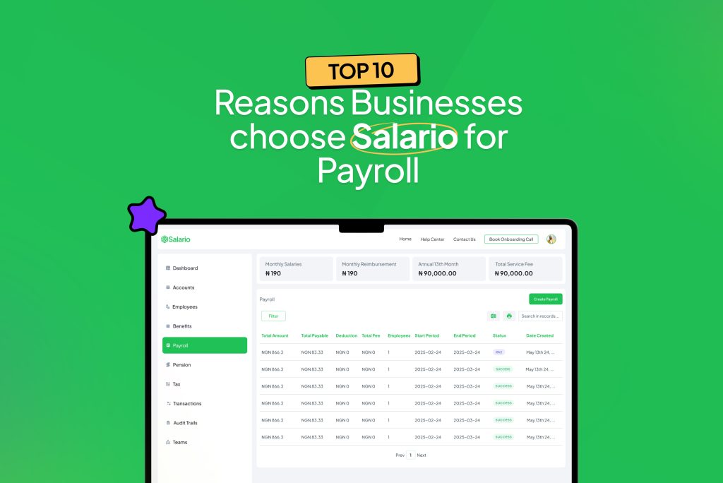 Top 10 Reasons Businesses Choose Salario for Payroll