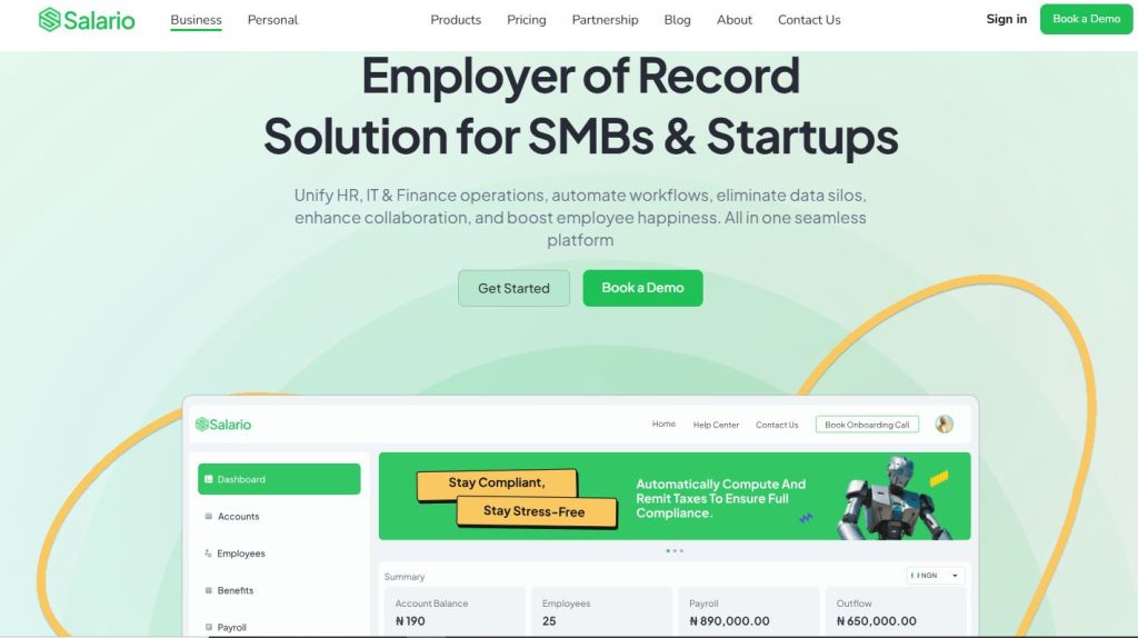 Salario - EarniPay alternatives for Nigerian businesses