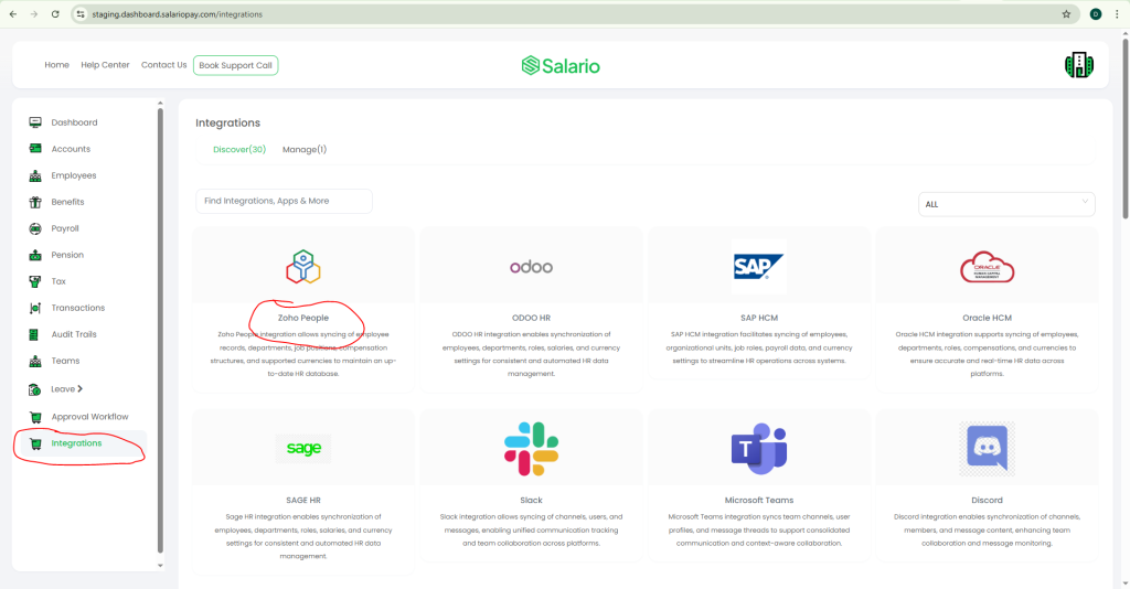 How to set up payroll for Zoho People Nigeria