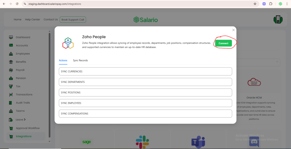 How to set up payroll for Zoho People Nigeria
