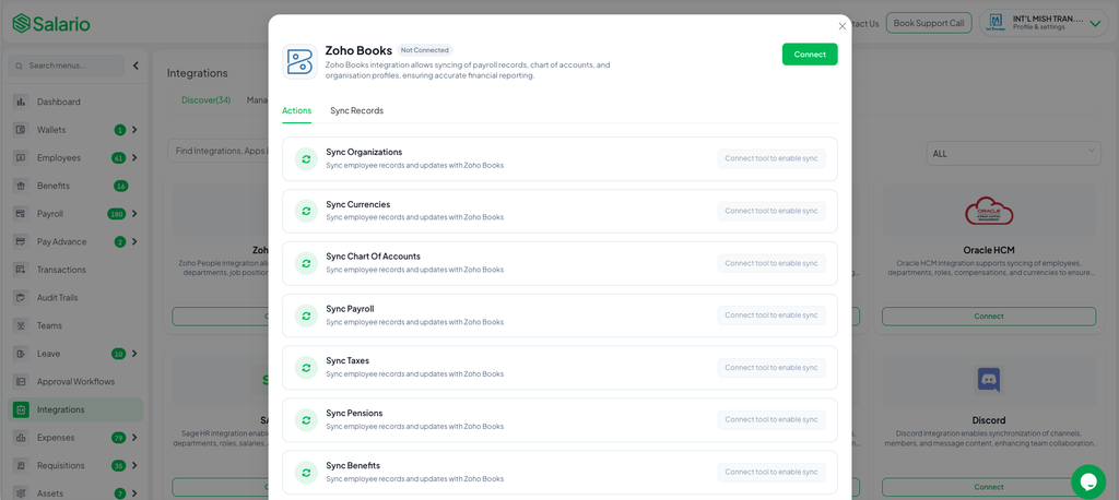 Salario-ZohoBooks-Integration