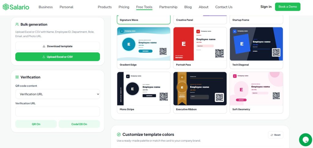 Generate an Employee ID Card