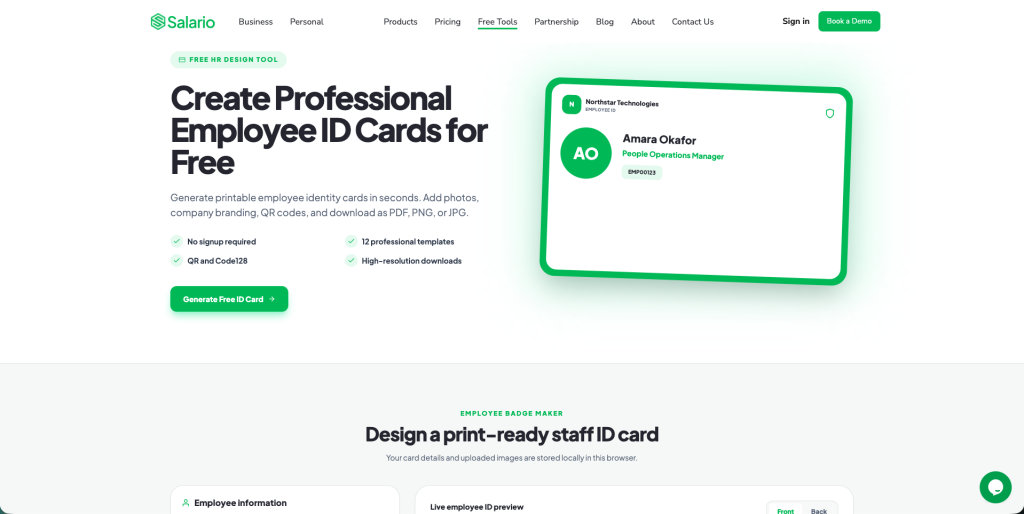 Salario ID Card Makers
