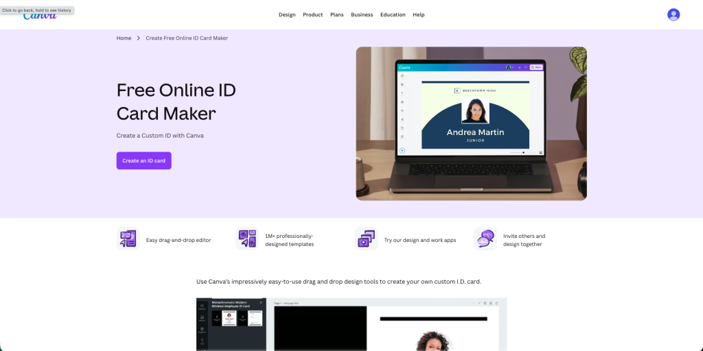 Canva Employee ID Card Maker
