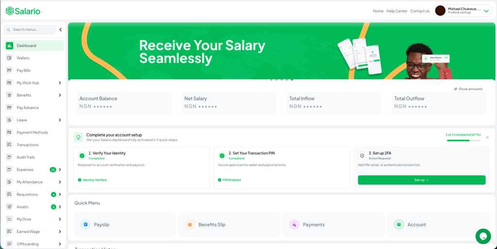 Salario Dashboard
