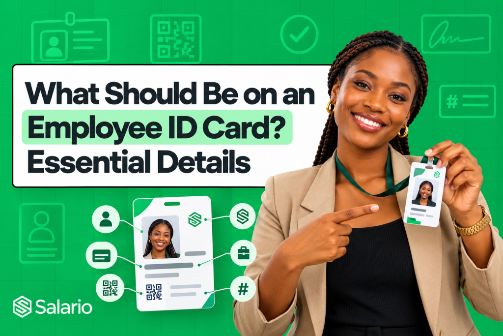 what should be on an employee ID card